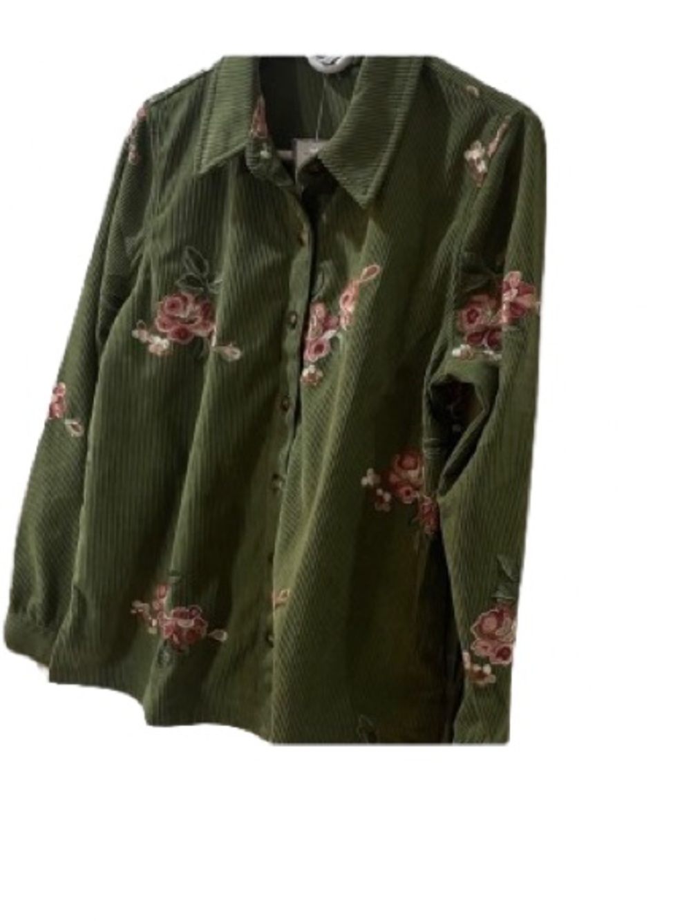 NWT Rose and Everly Women Shirt Corduroy Size Small